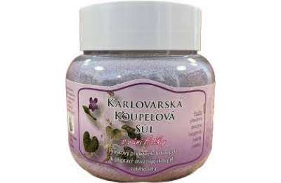 Vřídlo Karlovarská koupelová sůl s vůní fialky 300 g